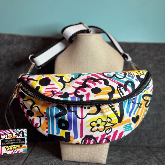 Brighton Handbags - Brighton Graffiti Love Crossbody Belt Bag NWT